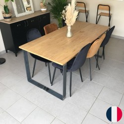 Pied de table fer plat