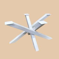 pied mikado blanc