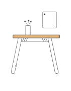 Pied pour console d'entrée en fer - Fabrication française