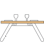 Pied de table industriel en métal fabriqué en France - Vente en ligne