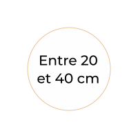 20 a 40 cm de hauteur