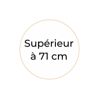 superieur a 71 cm